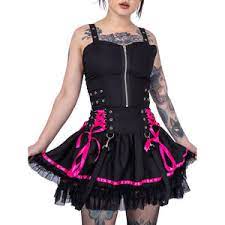 Poizen industries - Lustre Dress Ladies black/pink
