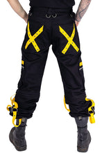 Carica l&#39;immagine nel visualizzatore di Gallery, Poizen Industries - Vortex Pants Mens black/yellow
