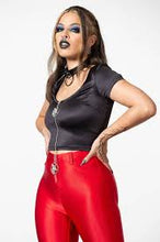 Carica l&#39;immagine nel visualizzatore di Gallery, Killstar Karlene Zip Crop Top
