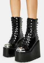 Carica l&#39;immagine nel visualizzatore di Gallery, YRU Shoes Heavy Metal Lace Up Boot.
