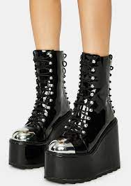 YRU Shoes Heavy Metal Lace Up Boot.