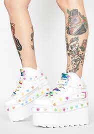 YRU Shoies Qozmo Bond RBW Heart White.