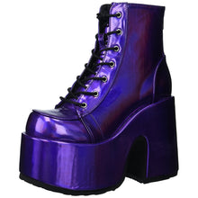 Carica l&#39;immagine nel visualizzatore di Gallery, Demonia Shoes Camel 203 Purple Hologram
