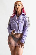 Carica l&#39;immagine nel visualizzatore di Gallery, Killstar Disharmony Biker Jacket Pink/Lilac
