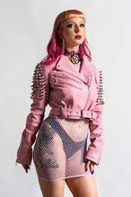 Carica l&#39;immagine nel visualizzatore di Gallery, Killstar Disharmony Biker Jacket Pink/Lilac
