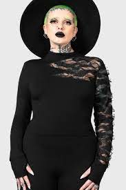 Killstar Willa Long Sleeve Top