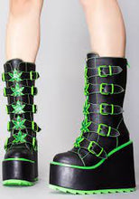 Carica l&#39;immagine nel visualizzatore di Gallery, YRU Shoes Dune Weed Black/Green
