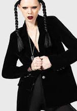 Carica l&#39;immagine nel visualizzatore di Gallery, Killstar Astaroth velvet Boyfiend Blazer

