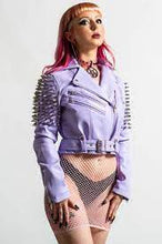 Carica l&#39;immagine nel visualizzatore di Gallery, Killstar Disharmony Biker Jacket Pink/Lilac
