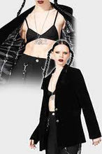 Carica l&#39;immagine nel visualizzatore di Gallery, Killstar Astaroth velvet Boyfiend Blazer
