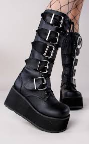 Demonia Shoes Tra 518 Black