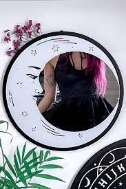 Killstar Astral Body Round Wall Mirror White