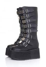 Carica l&#39;immagine nel visualizzatore di Gallery, Demonia Cult Damned 318 BLK Leather
