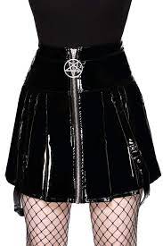 Killstar Furious Gloss PLeated Skirt