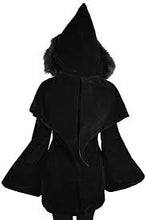 Carica l&#39;immagine nel visualizzatore di Gallery, Killstar Nightfever duffle Coat Black.
